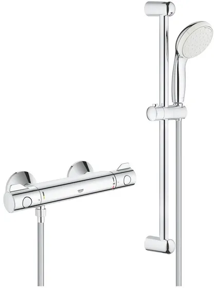 Grohe Tempesta II dusjsett inkl. Grohtherm 800 dusjkran, krom