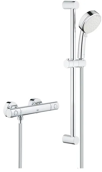Grohe Tempesta Cosmopolitan 100 dusjsett med Grohtherm 800 Cosmopolitan dusjkran, krom